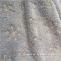 Snowflake Pattern Glue Printed Warm Flannel Fabric